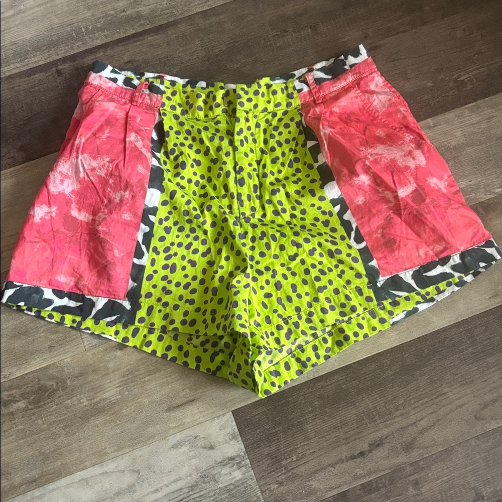 Shakuhachi fringe shorts multicolor